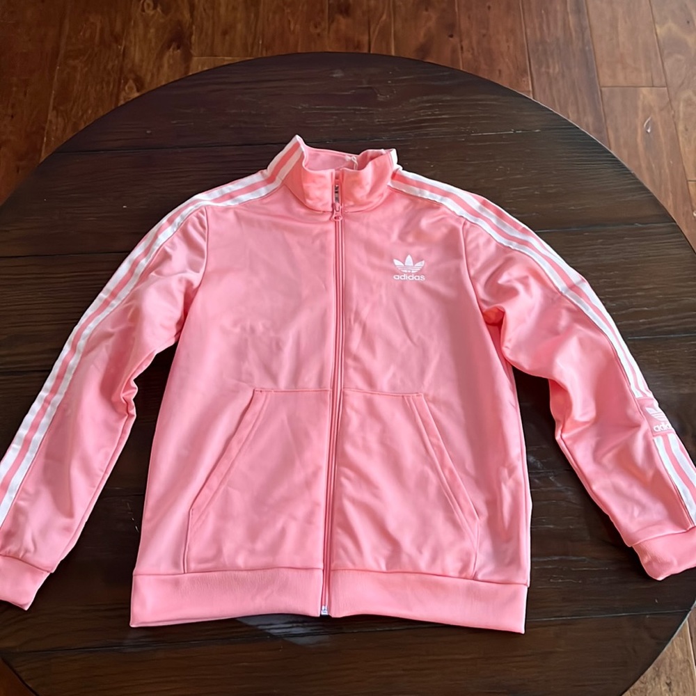 Girls pink Adidas jacket